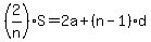%282%2Fn%29S=2a%2B%28n-1%29d