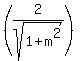 %282%2Fsqrt%281%2Bm%5E2%29%29