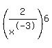 %282%2Fx%5E-3%29%5E6