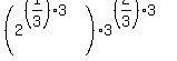 %282%5E%28%281%2F3%29%2A3%29%29%2A3%5E%28%282%2F3%29%2A3%29