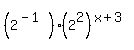 %282%5E%28-1%29%29%282%5E2%29%5E%28x%2B3%29