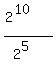 %282%5E%2810%29%29%2F%282%5E5%29