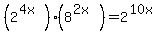 %282%5E%284x%29%29%288%5E%282x%29%29=2%5E%2810x%29