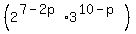 %282%5E%287-2p%29%2A3%5E%2810-p%29%29