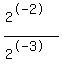 %282%5E-2%29%2F%282%5E-3%29