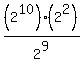 %282%5E10%29%282%5E2%29%2F2%5E9