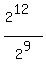 %282%5E12%29%2F2%5E9