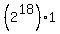 %282%5E18%29%2A1