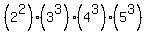 %282%5E2%29%283%5E3%29%284%5E3%29%285%5E3%29