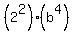 %282%5E2%29%28b%5E4%29