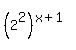 %282%5E2%29%5E%28x%2B1%29