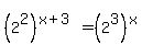 %282%5E2%29%5E%28x%2B3%29=%282%5E3%29%5Ex