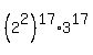 %282%5E2%29%5E17+%2A+3%5E17
