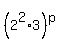 %282%5E2%2A3%29%5Ep
