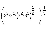 %282%5E2%2A3%5E1%2A%282%5E2%2A3%5E1%29%5E%281%2F2%29%29%5E%281%2F3%29