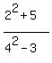 %282%5E2%2B5%29%2F%284%5E2-3%29