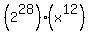 %282%5E28%29%28x%5E12%29