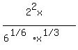 %282%5E2x%29%2F%286%5E%28%221%2F6%22%29x%5E%28%221%2F3%22%29%29