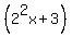 %282%5E2x%2B3%29