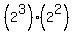 %282%5E3%29%282%5E2%29
