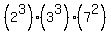 %282%5E3%29%283%5E3%29%287%5E2%29