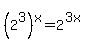 %282%5E3%29%5Ex+=+2%5E%283x%29