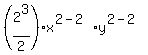 %282%5E3%2F2%29%2Ax%5E%282-2%29%2Ay%5E%282-2%29