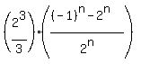 %282%5E3%2F3%29%28%28%28-1%29%5En-2%5En%29%2F2%5En%29
