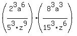%282%5E3a%5E6%2F5%5E3z%5E9%29%288%5E3a%5E3%2F15%5E3z%5E6%29