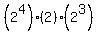 %282%5E4%29%282%29%282%5E3%29