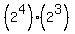 %282%5E4%29%282%5E3%29