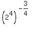 %282%5E4%29%5E%28-3%2F4%29