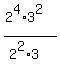 %282%5E4%2A3%5E2%29%2F%282%5E2%2A3%29