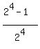 %282%5E4-1%29%2F2%5E4