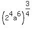 %282%5E4a%5E6%29%5E%283%2F4%29