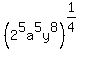 %282%5E5a%5E5y%5E8%29%5E%281%2F4%29