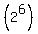 %282%5E6%29