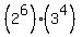 %282%5E6%29%283%5E4%29