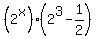 %282%5Ex%29%282%5E3-1%2F2%29