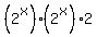 %282%5Ex%29%282%5Ex%29%2A2