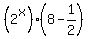 %282%5Ex%29%288-1%2F2%29