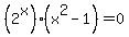 %282%5Ex%29%28x%5E2-1%29=0