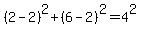 %282+-+2%29%5E2%2B%286-2%29%5E2=4%5E2