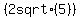%282+sqrt%28+5%29%29
