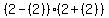 %282-%28%2B2%29%29%282%2B%28%2B2%29%29