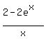 %282-2e%5Ex%29%2Fx