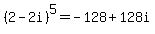%282-2i%29%5E5=-128%2B128i