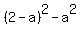 %282-a%29%5E2+-+a%5E2