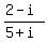 %282-i%29%2F%285%2Bi%29