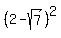 %282-sqrt%287%29%29%5E2